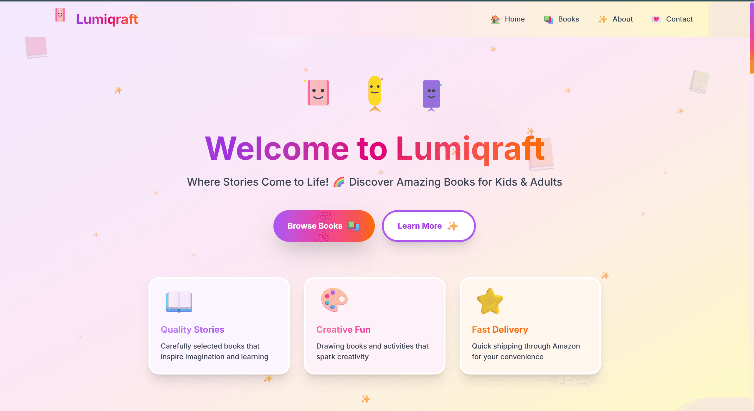 Lumiqraft homepage screenshot