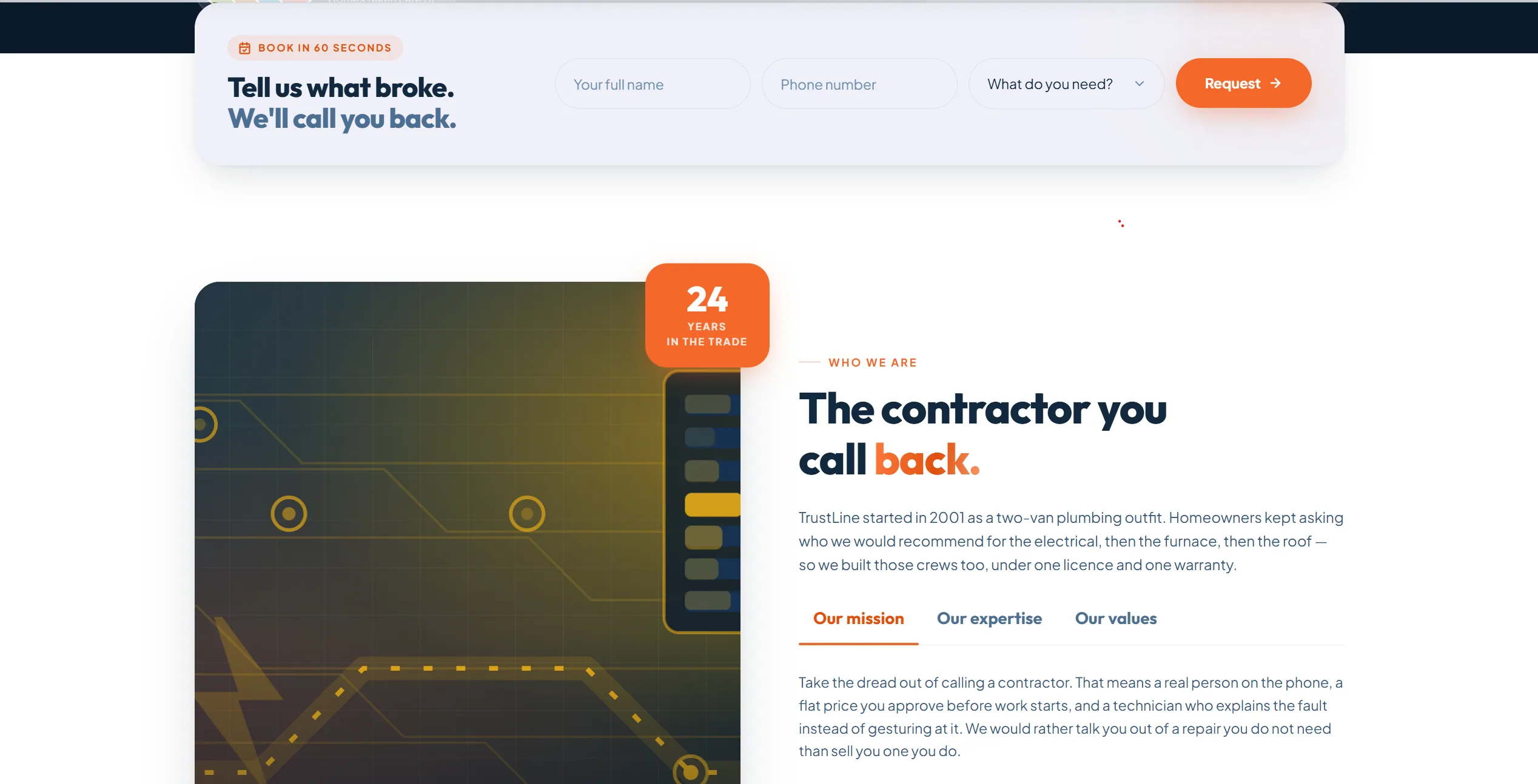 TrustLine screen 2