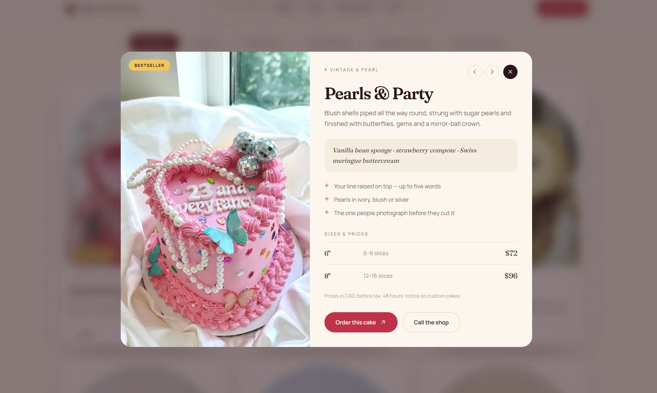 Rj's Cake Shop screen 3