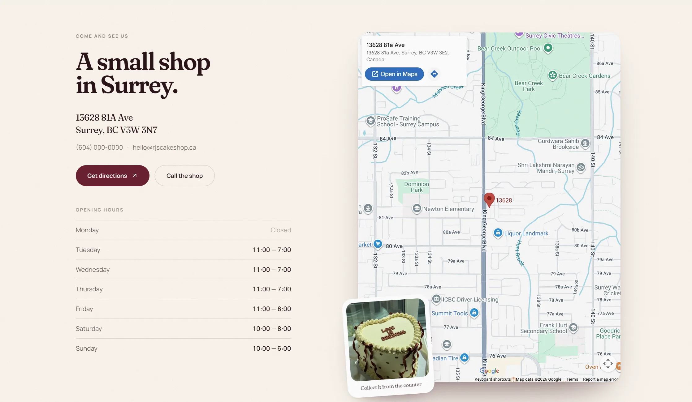 Rj's Cake Shop screen 4